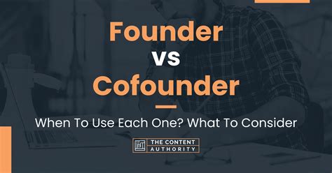 founder vs cofounder.